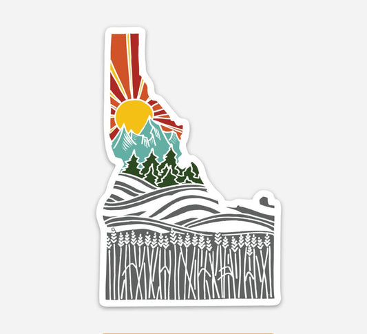 Idaho Car Magnet | Weatherproof State Magnet | Outdoorsy Magnet | Pacific Northwest Magnet | Car Magnet | Fridge Magnet