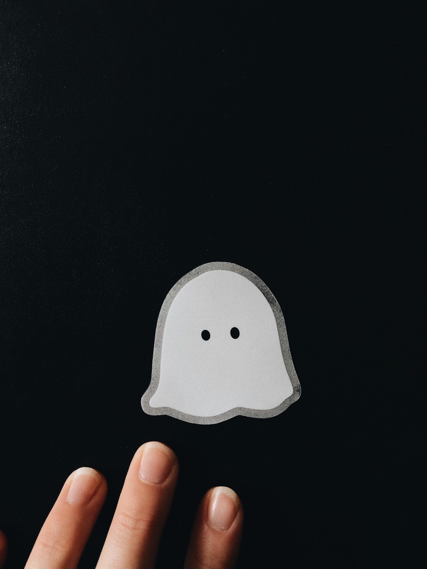 Cute Ghost Transparent Sticker | Waterproof Sticker | Vinyl Decal | Waterbottle Sticker | Laptop decal | Halloween | Spooky Season | Haunted