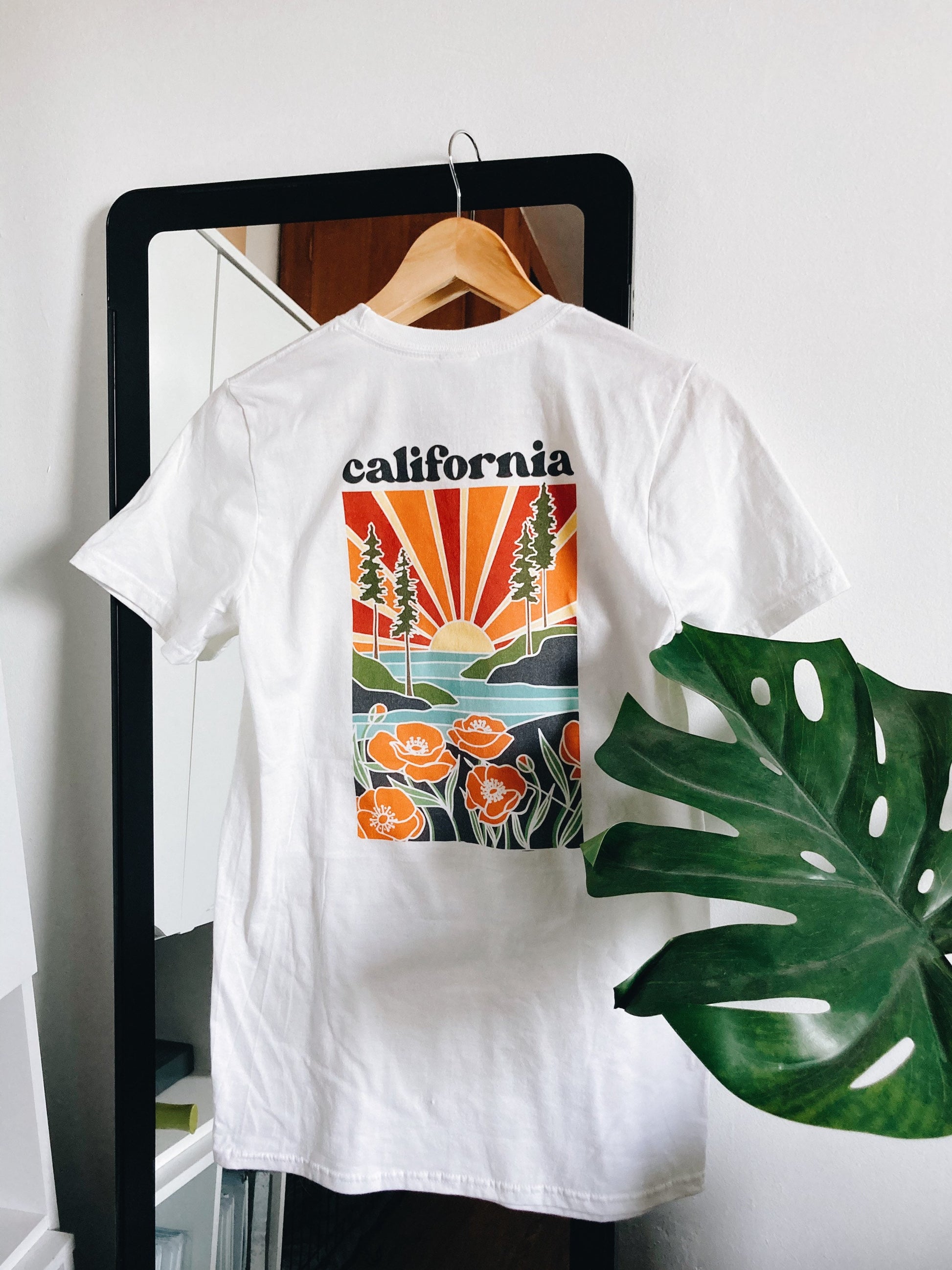 California Poppy T-shirt Front & Back | Graphic Tee | Unisex California Tee | Unisex Basic Softstyle | California Gift | California Apparel