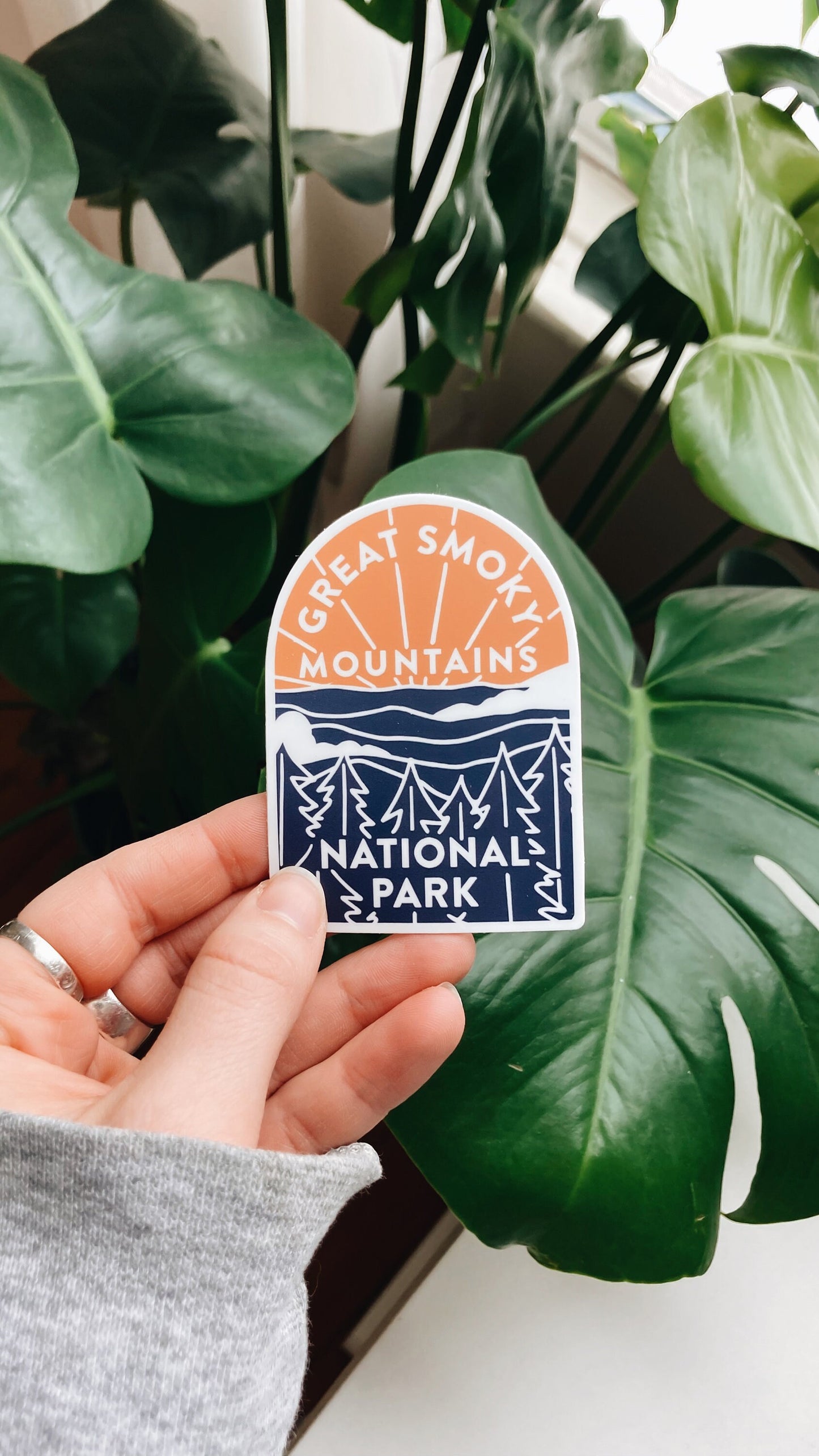Great Smoky Mountains National Park Sticker | Weatherproof Vinyl Decal | Illustrated National Park Sticker | Bumper Sticker | 3"