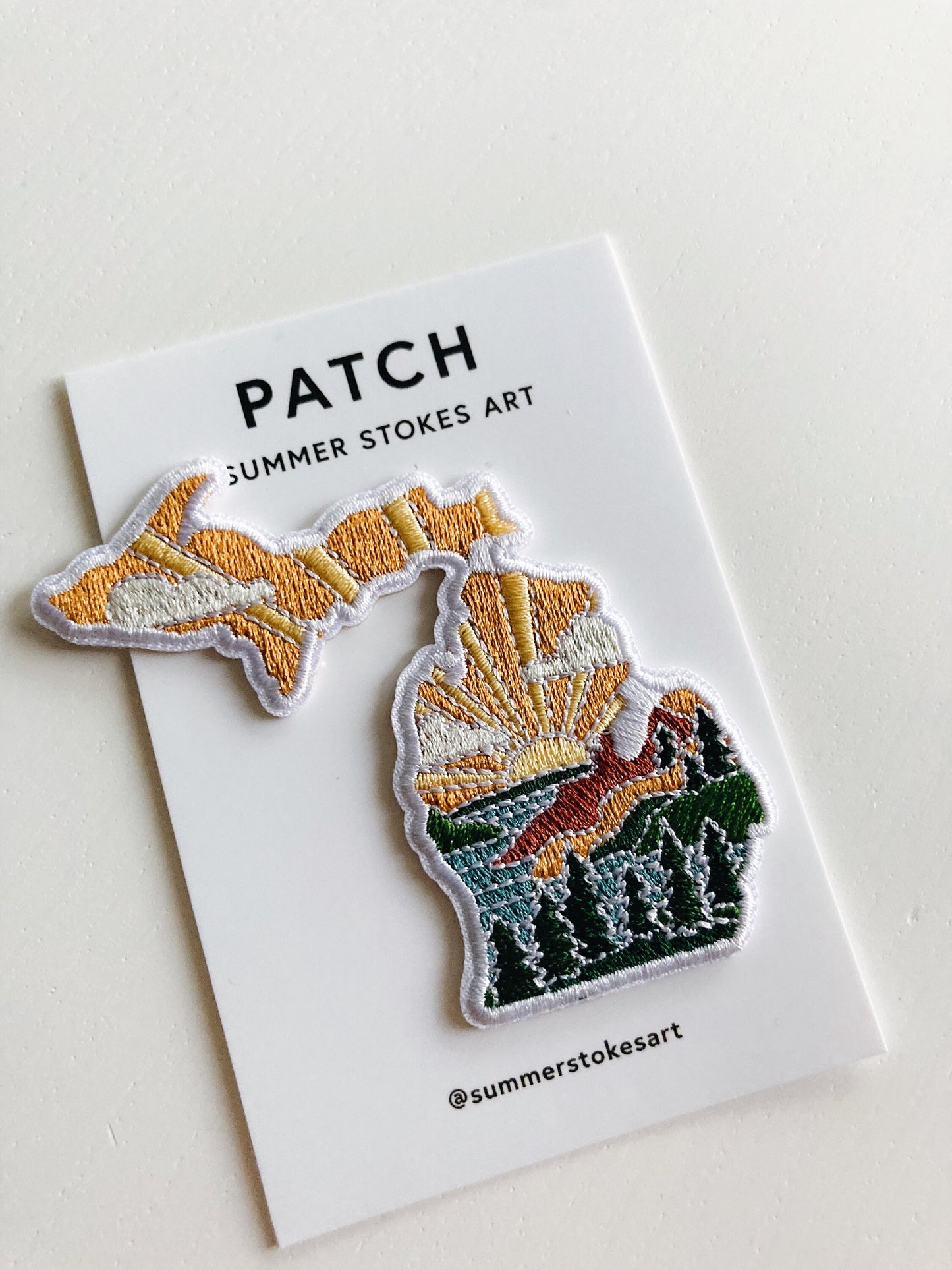 Michigan Iron-On Patch | 3" Patch | Embroidered Sew-on or Iron-on Applique